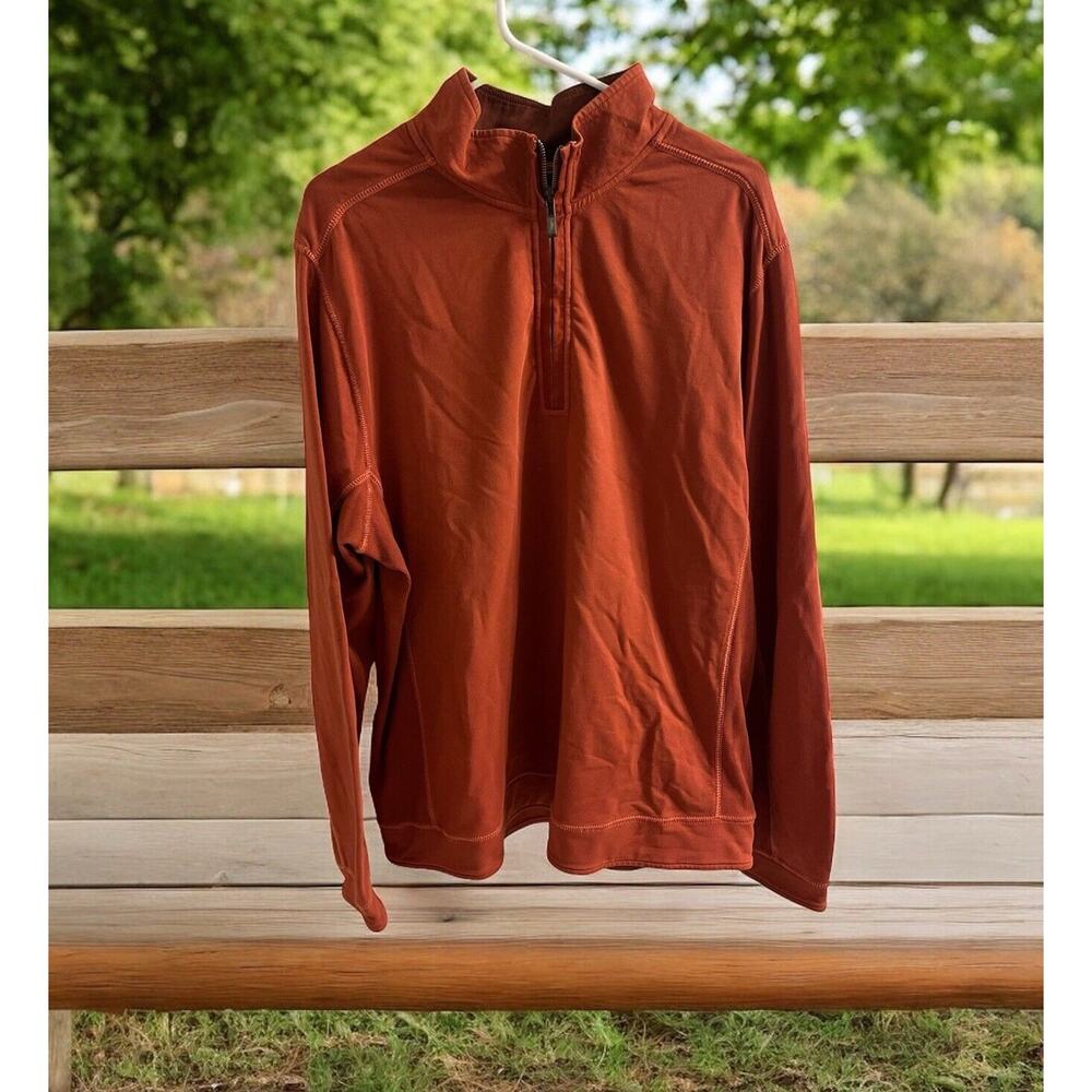 Tommy Bahama Sweater Mens XL Quarter Zip Long Sleeve Pullover Sweatshirt‎